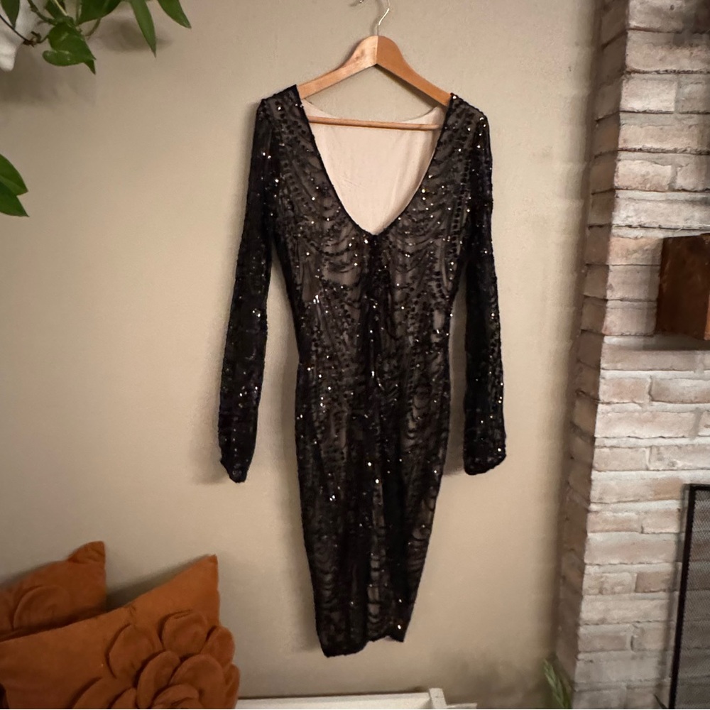 BALTIC BORN Elizabeth Sequin Midi Dress - Picture 4 of 8